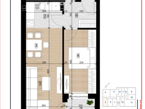 Stan Doboj 44.06m2 SPO Bulevar 4 lamela 3