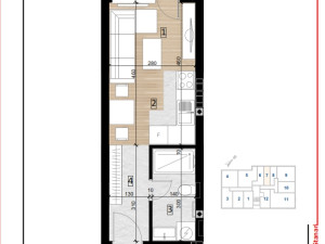 Stan Doboj 23.36m2 SPO Bulevar 4 lamela 3