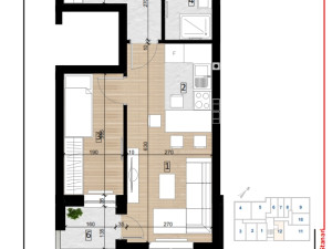 Stan Doboj 35.41m2 SPO Bulevar 4 lamela 3