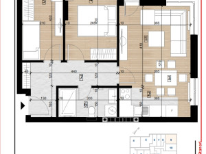 Stan Doboj 56m2 SPO Bulevar 4 lamela 3