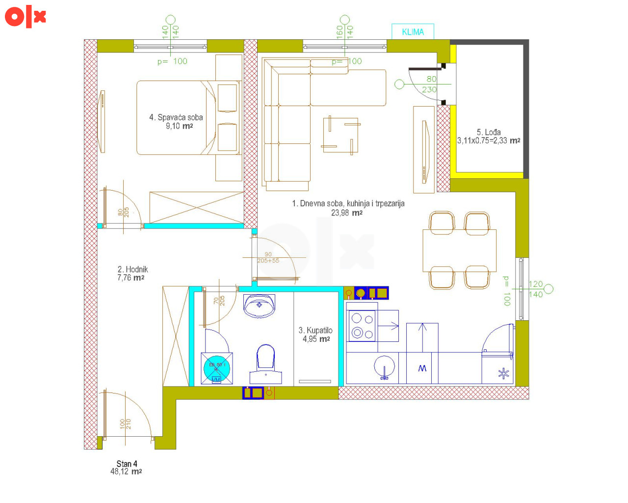 Stan 47,50 m2 Istočno Sarajevo Lukavica 2