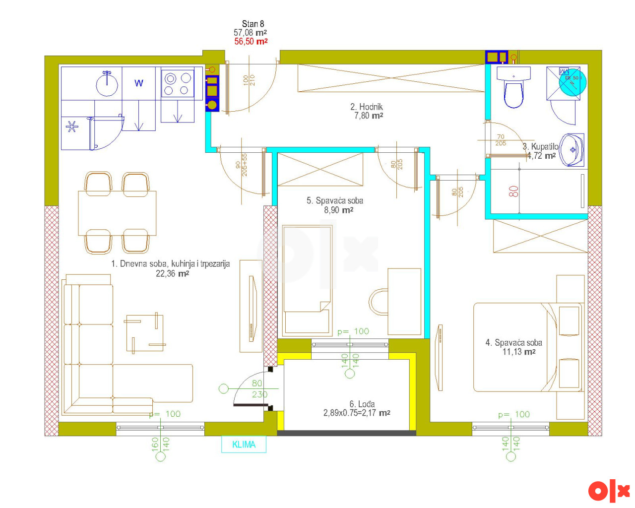 Stan 56,50 m2 Istočno Sarajevo Lukavica 2