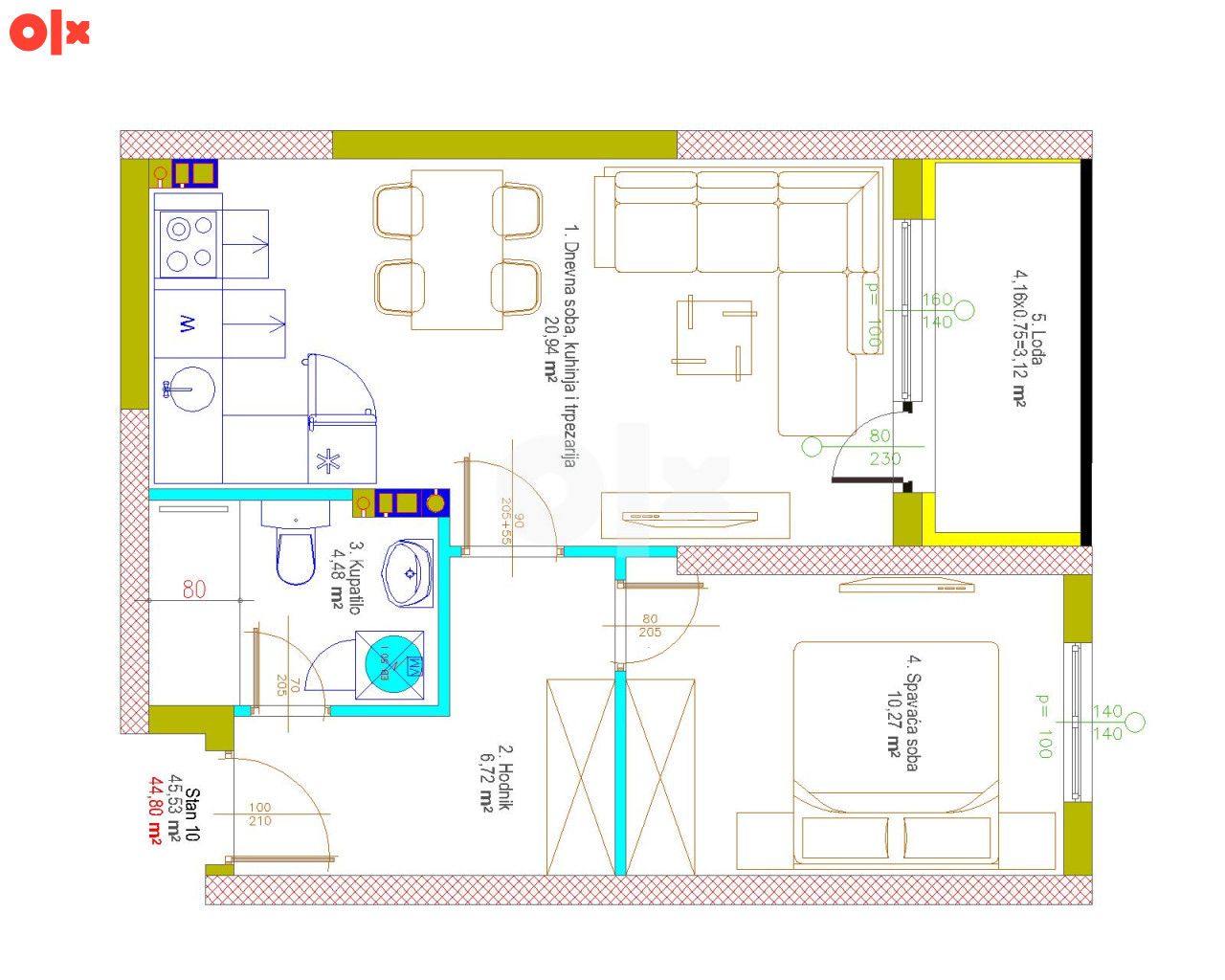Stan 44,80 m2 Istočno Sarajevo Lukavica 2