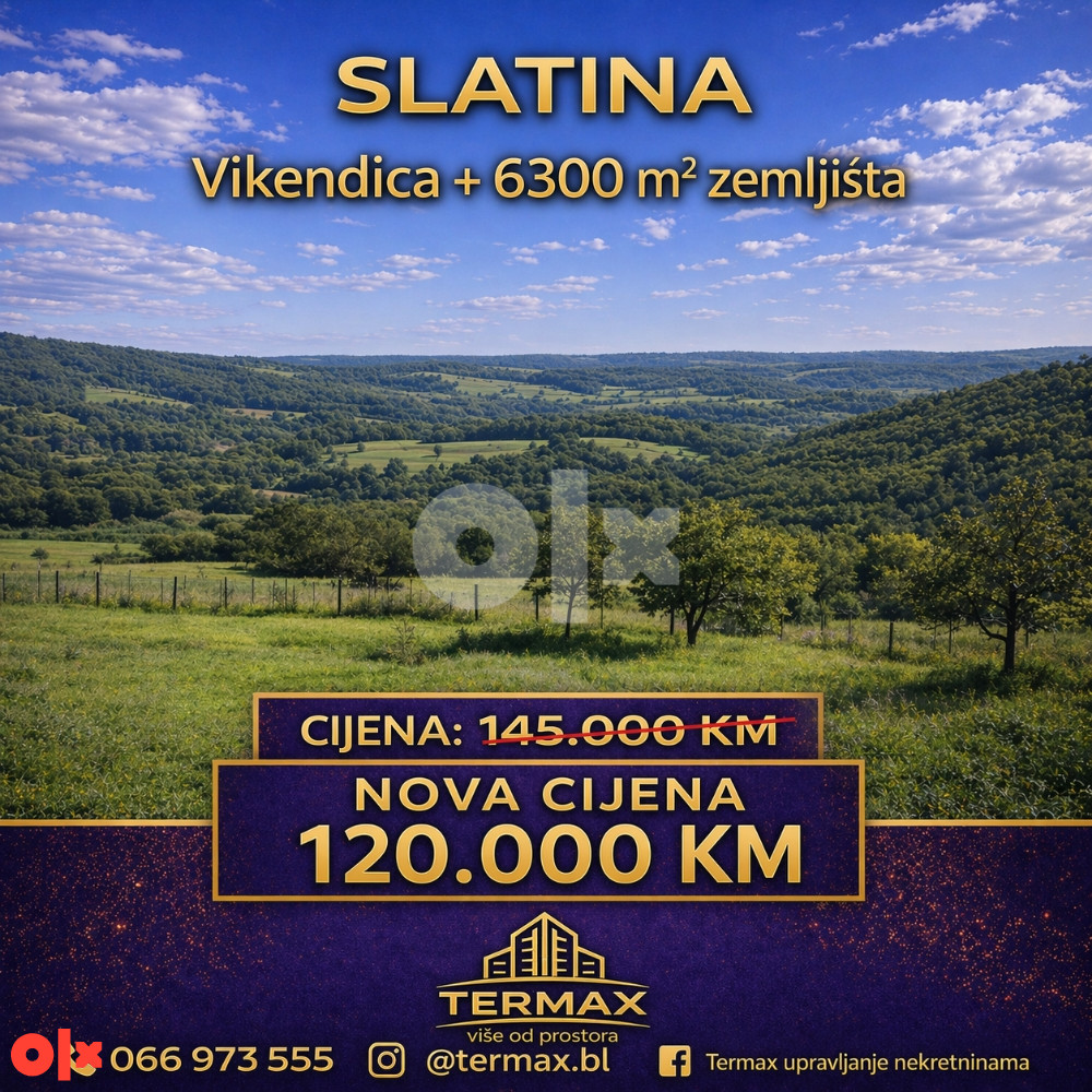 Slatina 6.300 m2 može automobil do 20.000 u račun 3