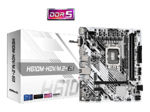 ASROCK MB H610M-HDV/M.2+ D5Intel H6102xDDR5VGA,HDMI,DPmicro ATX