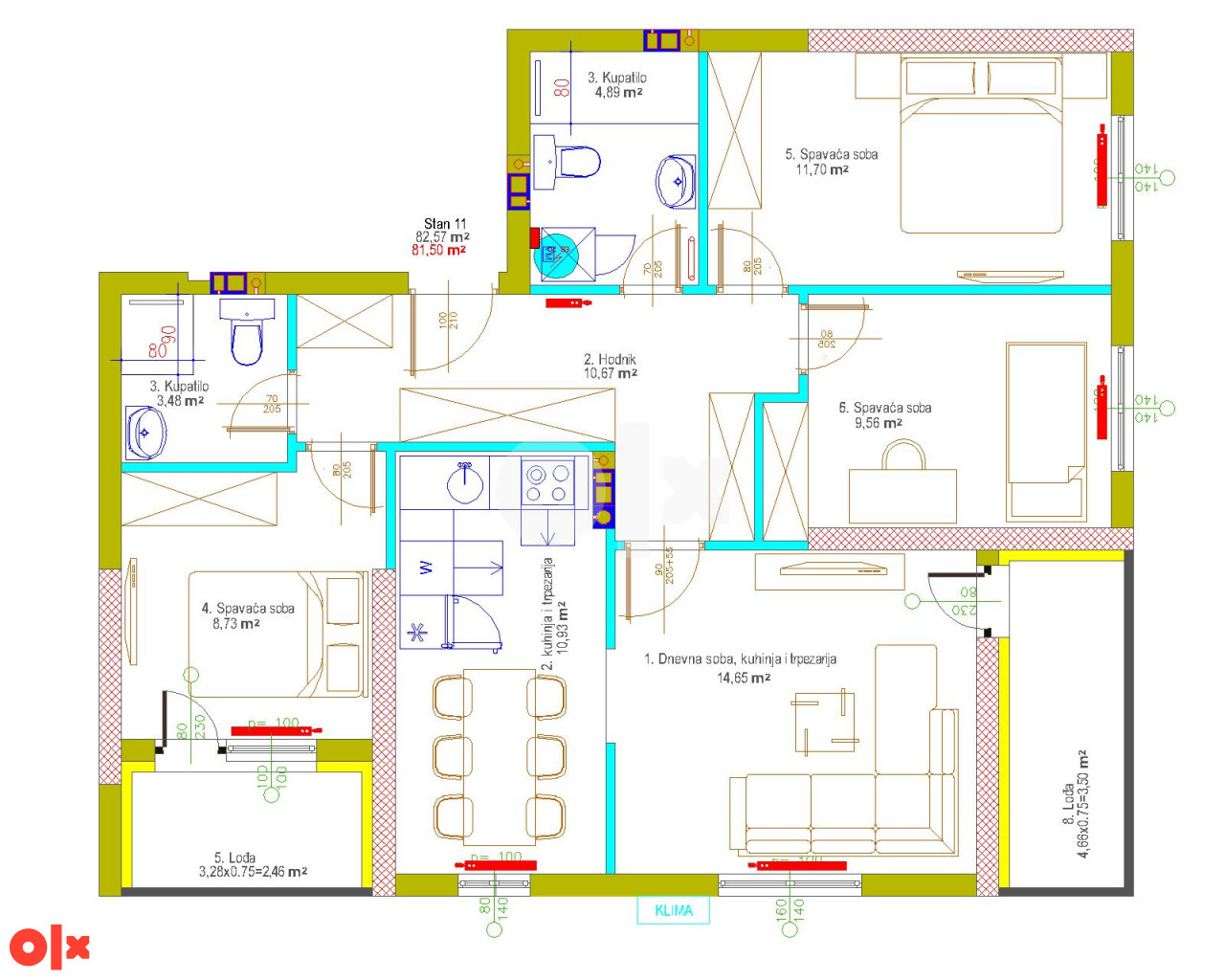 Stan 81,50 m2 Istočno Sarajevo Lukavica 2