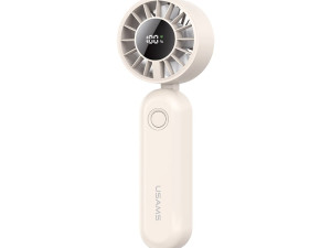 USAMS ZB352 Folding Handheld Fan 1200mAh beige white