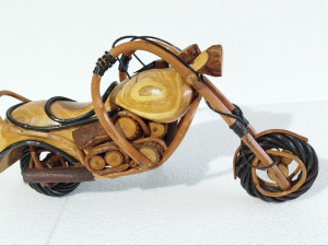 Motor drvena maketa model ručni rad Harley Davidson