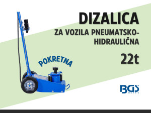 Dizalica za vozilo | pneumatsko-hidraulična | pokretna | 22 t