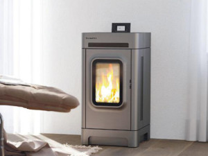 Kamin na pelet AGNES 9 kW sivi THERMOFLUX