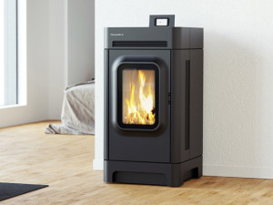 Kamin na pelet AGNES 9 kW crni THERMOFLUX