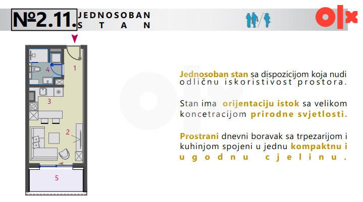 Stan Tešanj 29.78m2 2