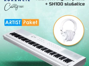 Artist paket: Kurzweil KaE1 WH digital piano + slušalice