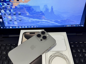 IPHONE 15 PRO 128GB NATURAL KAO NOV 92% BAT FUL PAKET