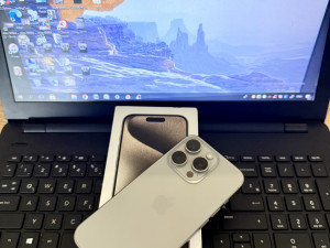 IPHONE 15 PRO 256GB NATURAL NOVO 92% BAT FUL PAKET