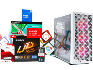 Gaming PC CM Elite 502-02W; i5-14400F RX 7600 XT 1TB 32GB DOPER