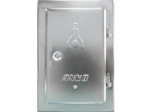 Vrata za dimnjak bijela/cink