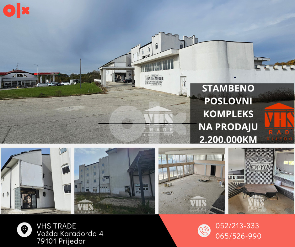 Poslovni prostor Prijedor 2800m2