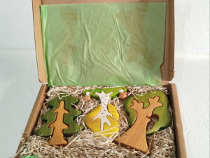 Wooden Catepillar ručno rađene drvene igračke set