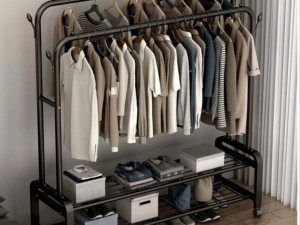 Konjić za odjeću stalak štender za vješalice ofingere