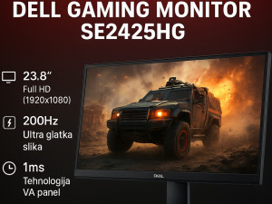 Gaming monitor Dell SE2425HG 24" IPS 200Hz
