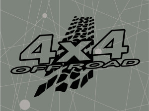 Auto naljepnice 4x4 OFF ROAD naljepnica stiker JEEP