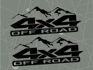 Auto naljepnice 4x4 OFF ROAD planine naljepnica stiker
