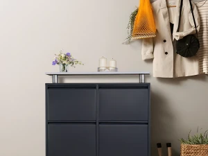 Metalni Cipelar 2+2 ladice Siva Antracit