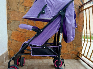 DJECIJA KOLICA Bebe  KISOBRAN PINK +Ležeći položaj