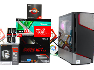 Gaming PC Cougar MX360-13; R5 5500 RX 7600 XT 500GB 16GB DOPER