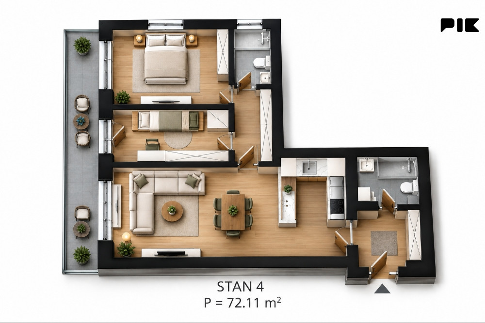Stan Prijedor-centar (novogradnja)