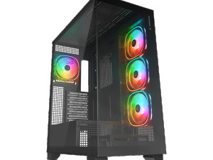 Kućište gaming RAMPAGE HYDRA V1 BLACK Type-CUSB30USB20 4AR