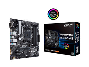 ASUS MB PRIME B450M-A II AMD B450AM44xDDR4 VGADVIHDMImicro A