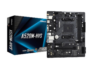 ASROCK MB A520M-HVS AMD A520AM42xDDR4M2 RAIDVGAHDMImicro A