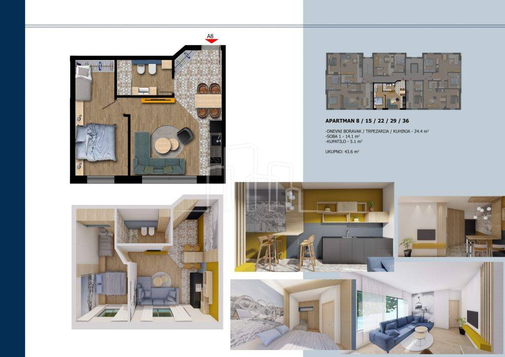 Prodaja Horizont Jahorina apartman 42,5 kvadrata 45