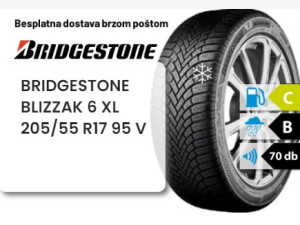 205/55 R 17 95V XL BRIDGESTONE BLIZZAK 6