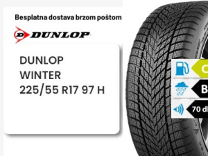 225/55 R 17 97H DUNLOP WINTER