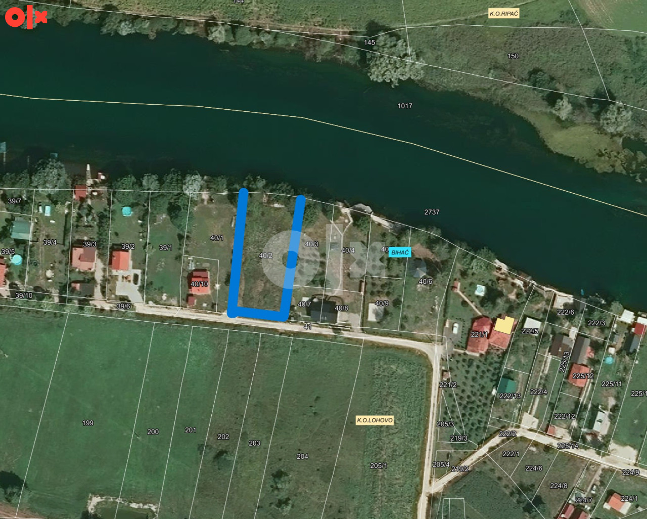 Zemljište uz Unu Bihać 1500m2 2