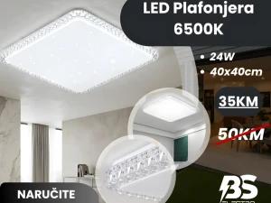 LED Plafonjera 24W Kocka 40x40cm 6500K
