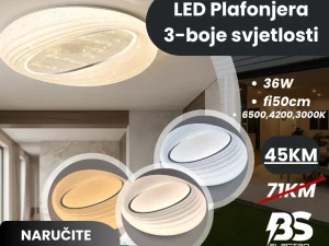 LED Plafonjera 36W fi50cm 3-Boje