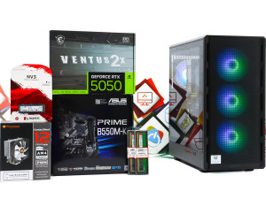 Gaming PC Airface Pure Pro-03; R5 5600X RTX 5050 1TB 16GB DOPER