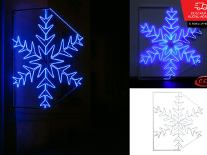 Svjetleći oblik s okvirom; za banderu