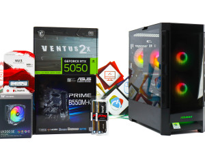 Gaming PC Cougar Duoface 27B; R5 5600X RTX 5050; 500GB 16GB DOPER