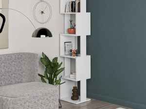 Polica za knjige Piri Bijela