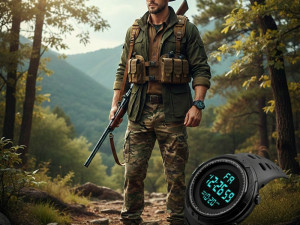NOVO! ROBUSTNI DIGITALNI SAT (Vojni/Lovački Stil) Vrhunski Sat