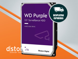 Western Digital Hard disk 3,5", 1TB, Caviar Purp dstore