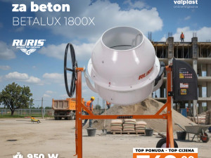 Mješalica za beton RURIS BETALUX 1800X  950W
