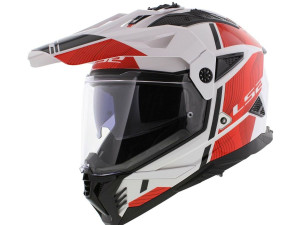 Kaciga LS2 MX702 Pioneer II bijela-crvena XXL