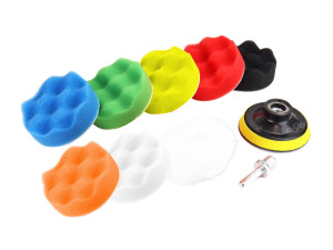 Set spužvastih jastučića za poliranje za bušilicu sa adapterom