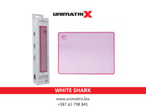 Podloga za miš White Shark Lotus Pink 40x30cm